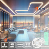 V-TAC Indoor LED Strip 8W 5 Meters Home Indoor Natural White Light 4000K 12V DC