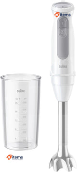 Braun MultiQuick 5 MQ 50.001 M, 21 Speed Wheel+Turbo, Beaker 600 ml 1000W,White