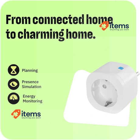OMAJIN by Netatmo, 3 Pack Smart Socket, Energy Monitoring WiFi 2.4Ghz/Bluetooth