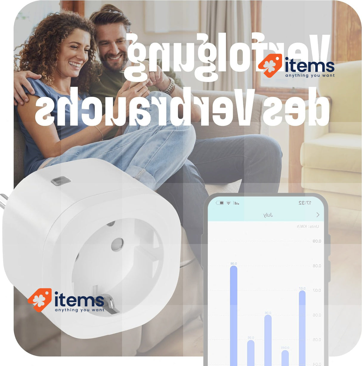 OMAJIN by Netatmo, 3 Pack Smart Socket, Energy Monitoring WiFi 2.4Ghz/Bluetooth