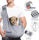 Adiwo Puppy Carrier Hands-free Dog Carry Sling for Small & Med Dogs & Cats