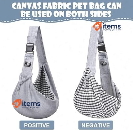 Adiwo Puppy Carrier Hands-free Dog Carry Sling for Small & Med Dogs & Cats