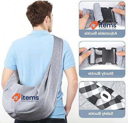 Adiwo Puppy Carrier Hands-free Dog Carry Sling for Small & Med Dogs & Cats