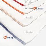 Soleil d Ocre Percale 280 x 240 cm Poly Cotton Duvet Cover, Grey Soleil d'ocre
