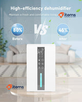 KIMBONNI 1800ml Air Dehumidifier Electric Air Dehumidifier 48W White