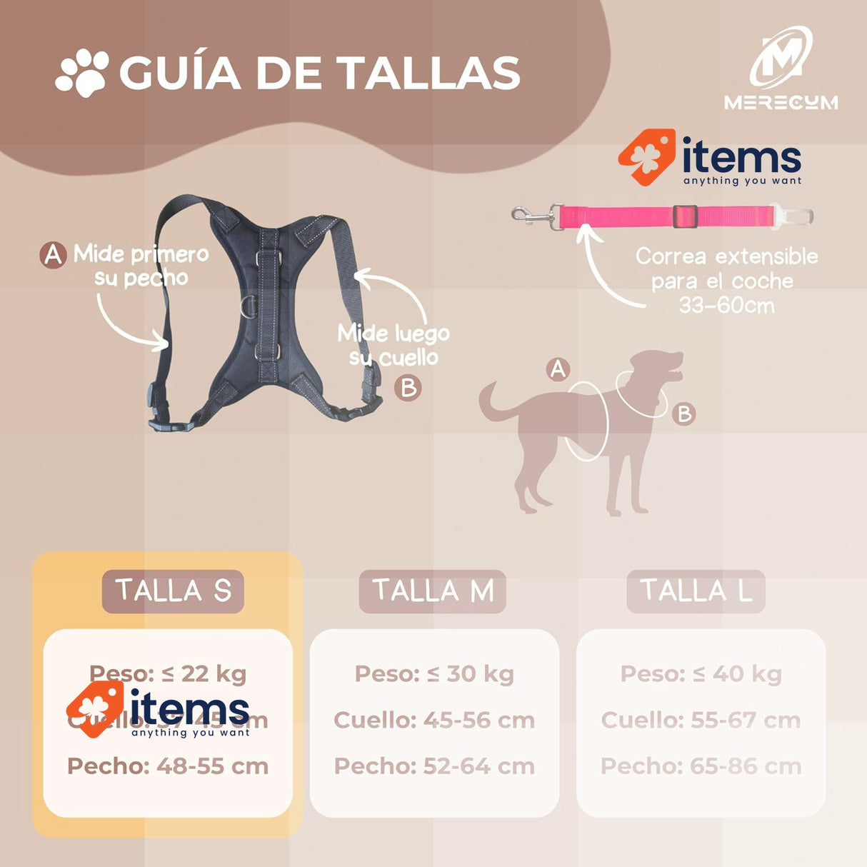 M Merecum
 Pull S No Pressure Harness with Car Seat Belt Adjustable Grip Handle