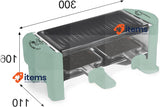 LITTLE BALANCE 8746 Raclette 2 Meuuuh...!, Raclette 1/2 People Green/Black