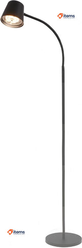 BRILONER - LED Floor Lamp, Cordless, Touch Control Reading Light 126.5cm, Black