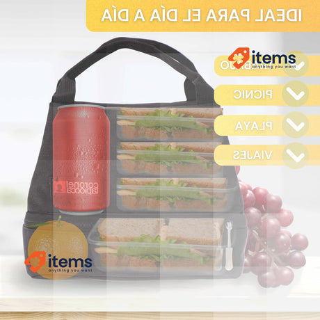 Coronel Tapiocca Bristol Thermal Small Portable Fridge Lunch Box Food Bag Grey
