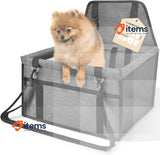CIMOYBAI Extra Stable Dog Car Seat Breathable Foldable Dark Grey, Large Back