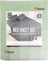 Utopia Bedding Sheet Set King 4 Piece Fitted Sheet 2 Pillow Cases Colour Sage
