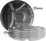 MÄSER Fondue Plate Set for 6 People, Plates for Party, with Practical Dividers