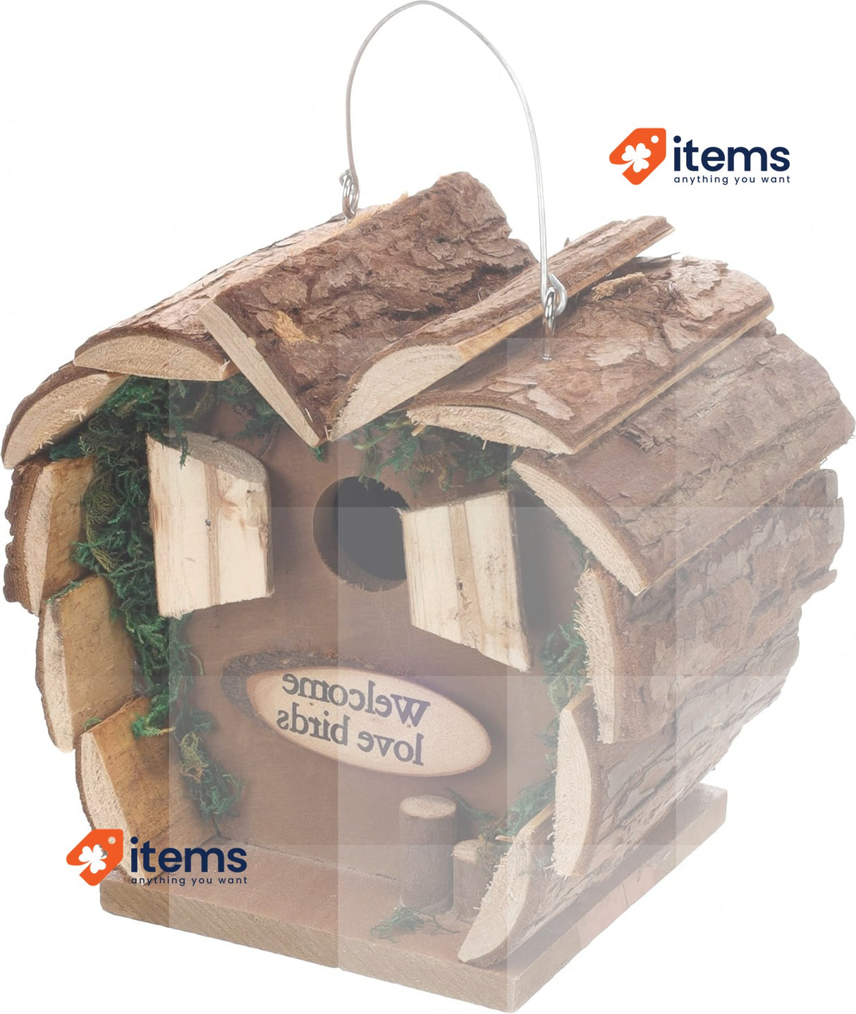 Flamingo Cuoero Bird Nesting Box Weather-Resistant 16D x 15W x 12H FSC-Certified