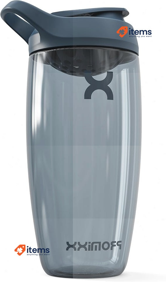Promixx PURSUIT Protein Shaker 700ml Premium Leak-Proof BPA-Free Easy Clean Blue