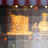 Avilia Pop Corn Christmas Shop Animated with LED Lights - Christmas Village 14