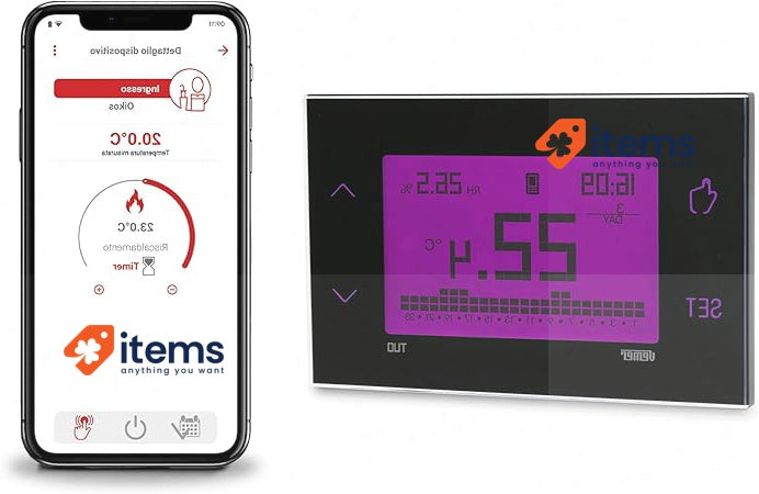 VEMER VE795900 TUO 4G - 4G-LTE thermostat with data SIM included Black