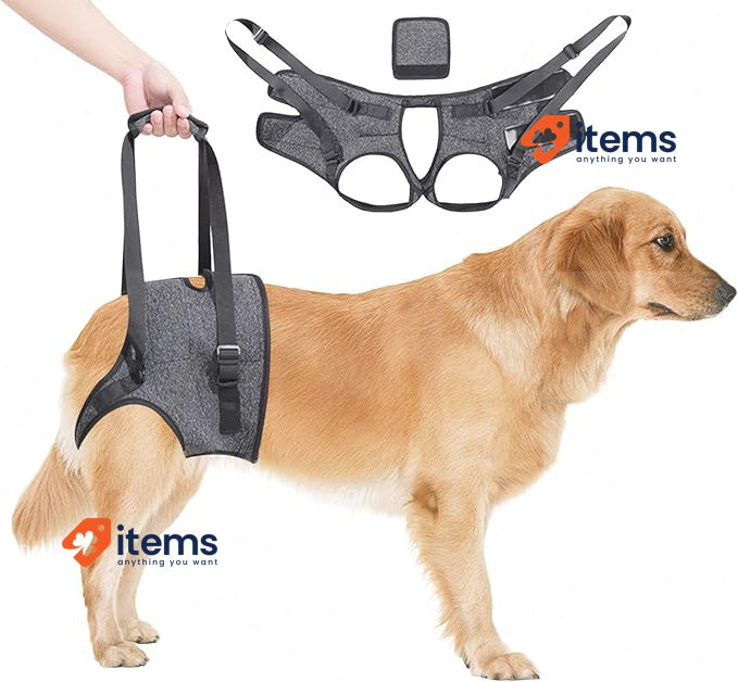 Dokeno Dog Harness Back Leg Harness for Elderly Mobility-Issued Dogs, Grey(M)
