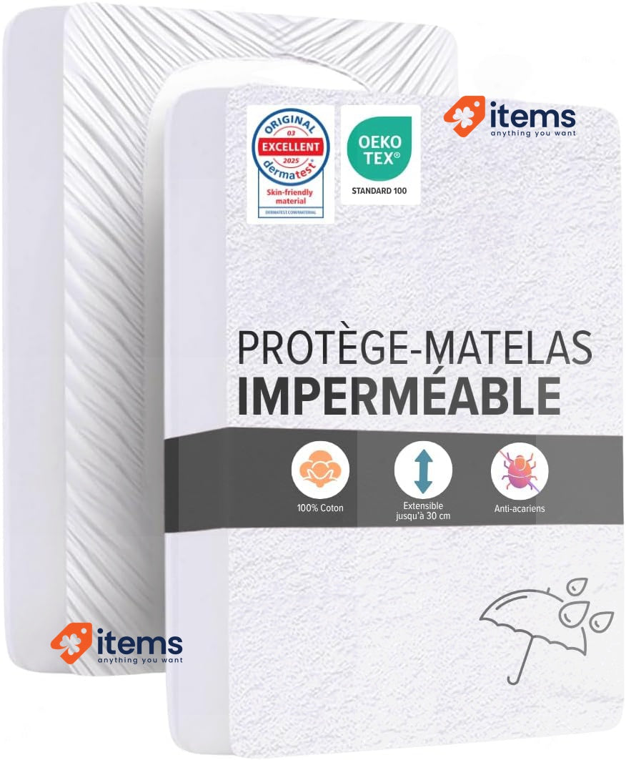 Dreamway Mattress Protector 160x200cm Allergen-Free Waterproof Durable 30cm Soft