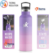 KollyKolla Children Stainless Steel Water Bottle 500 ml Thermos Flask BPA-Free