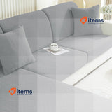 Ystyle Stretch Sofa Seat Cushion Covers, 3 Seater Elastic Sofa Cushion, Grey