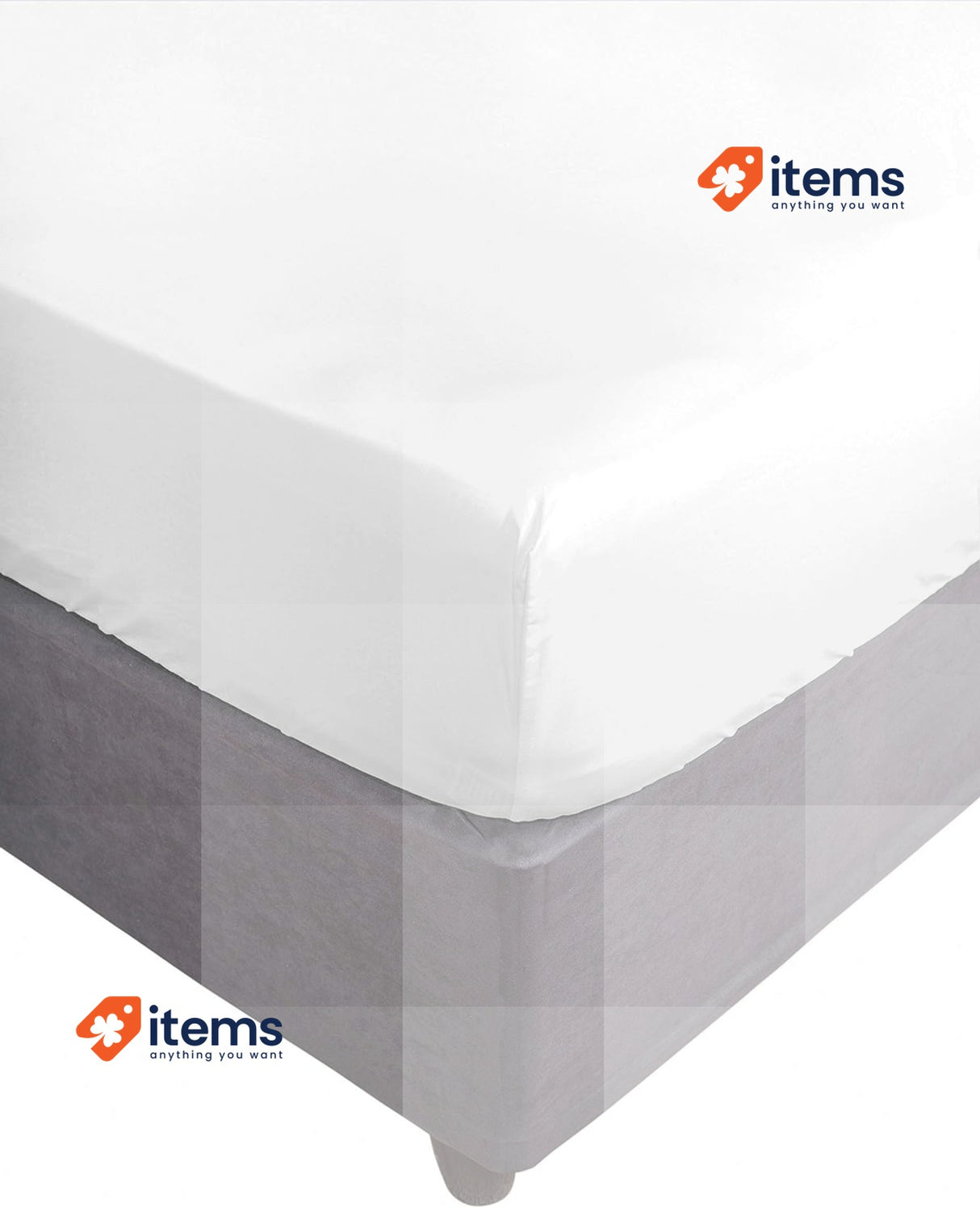 Miracle Home 150x200cm Flat Sheet 100% Polyester Microfiber in White Luxury