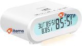 LogiLink Radio Alarm Clock With Temperature Display Sleep Timer incl. USB port