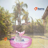 Mermaid Pool, Inflatable Swimming Pool for Children, 90cm Small, Pink