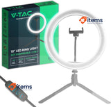 V-TAC Ring Light with Tripod for Selfie Tiktok LED For Smartphone 3 LighT Mode
