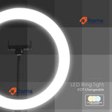 V-TAC Ring Light with Tripod for Selfie Tiktok LED For Smartphone 3 LighT Mode