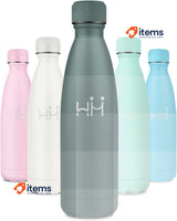 KollyKolla Insulated Water Bottle BPA Free 18/8 Stainless Steel Green Olive 500