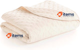 Todocama Thin Bedspread with Star Design. 120/135-230 x 260 cm Beige Spring 100%