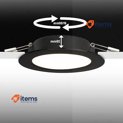 BRILONER - 1 x LED Recessed Spotlight, 230 V, Flat, Neutral White Light 230V