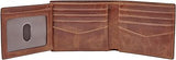 Fossil Men's RFID Flip Id Bifold Wallet Brown