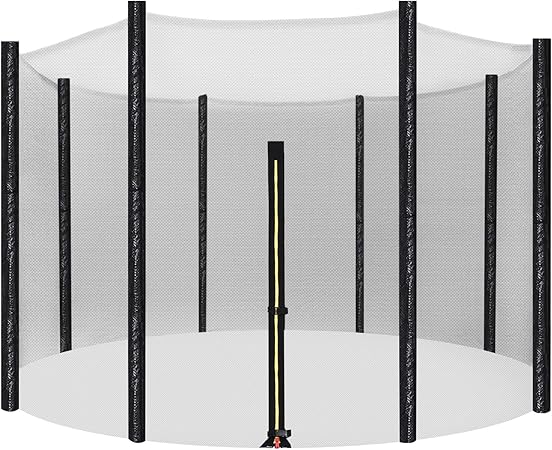 SONGMICS Trampoline Net Replacement Mesh Enclosure Black