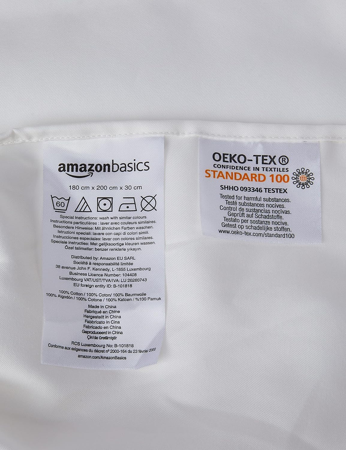 Amazon Basics Super King Size Fitted Sheet