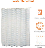 Amazon Basics Printed Fabric Shower Curtain