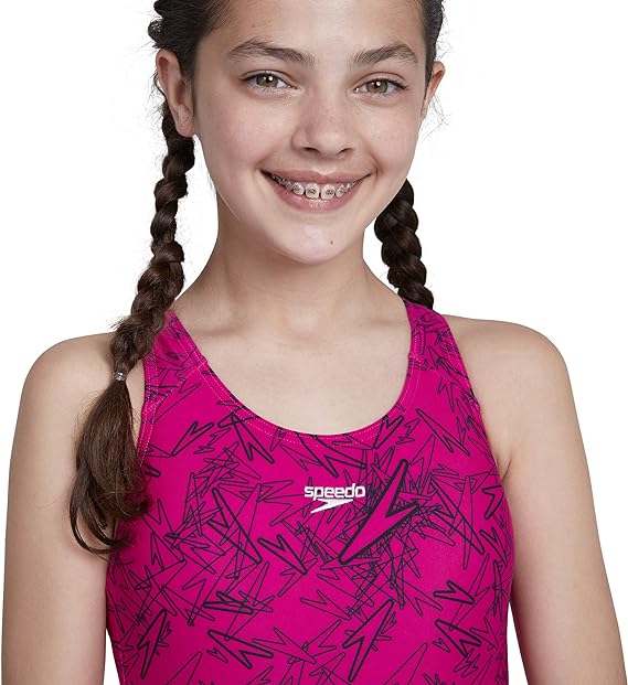 Speedo Girl's Boom Allover Swim Suit