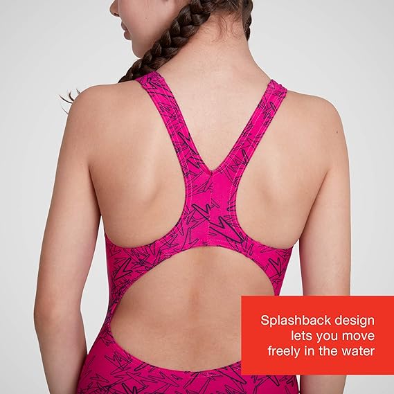 Speedo Girl's Boom Allover Swim Suit