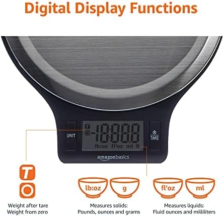 Amazon Basics Digital kitchen scales with LCD display