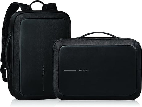 XD Design Bobby Bizz Anti-Theft Laptop Backpack & Briefcase w/USB Black