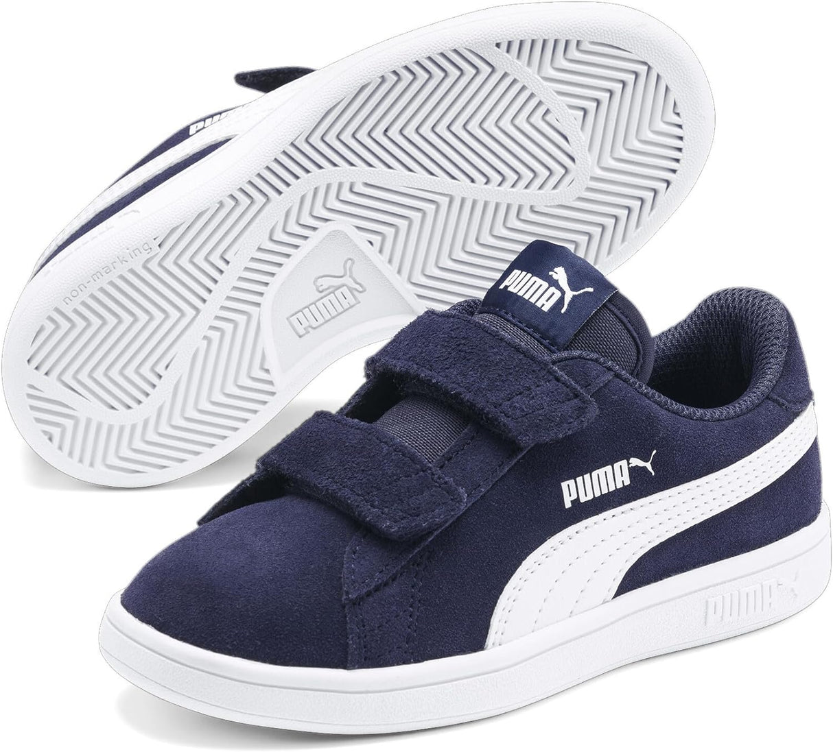 Puma Unisex Kids' Icra Trainer Low-Top Peacoat Puma White 12 UK Child