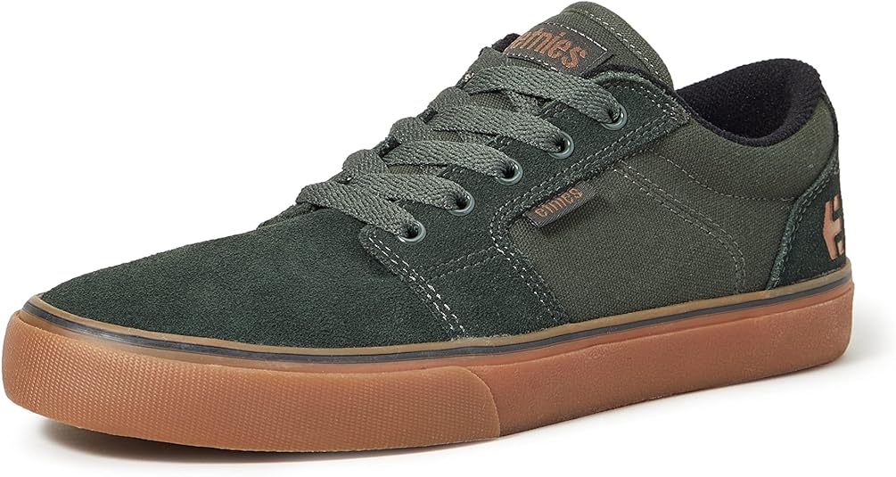 Etnies Barge Ls Mens Technical Skateboarding Shoes 327 Green Gum 8.5 UK