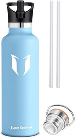 Super Sparrow Stainless Steel Water Bottle Vacuum Insulated BPA Free Frost