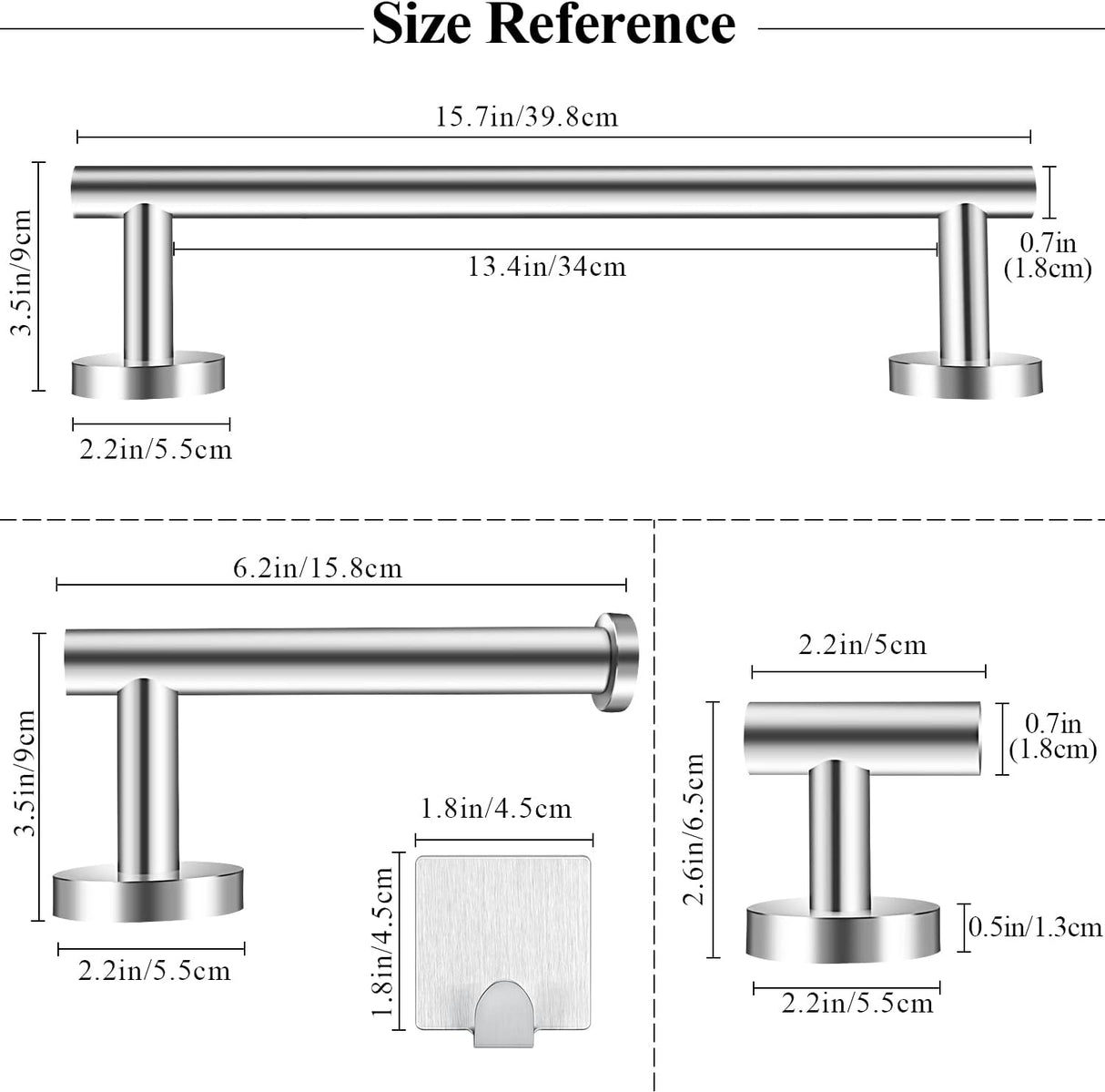 Towel Bars Bathroom Accessories Set