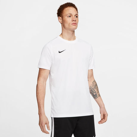 Nike Men's T-shirt Crew Neck Regular Fit White/Black Large