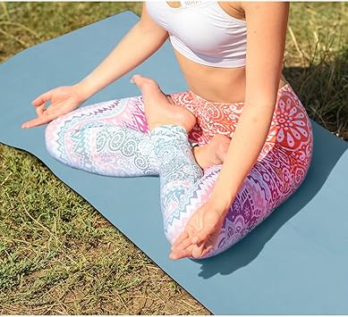 Hivexagon Exercise Mat Yoga Non-Slip Workout Foldable 1.5mm Blue