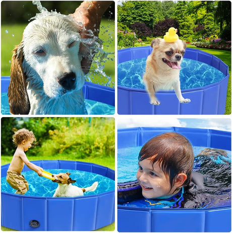 Foldable Dog Pool Blue