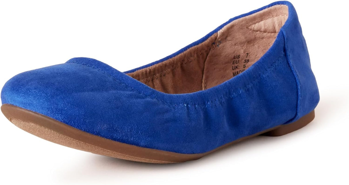 Amazon Essentials Women's Belice Ballet Low-top Flat Dark Blue 5 UK