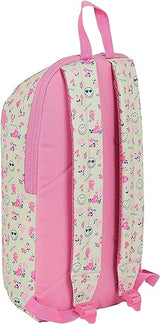 safta smiley Unisex Kids Smiley Backpack Blanco/Rosa