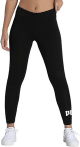 PUMA Women's Ess Logo Pull On Tight Fit Leggings Cotton Black Medium